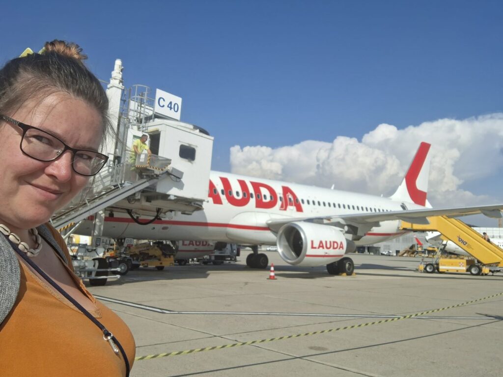 Odlet do Řecka - Efka a letadlo